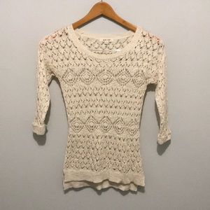Pink Rose knit sweater
